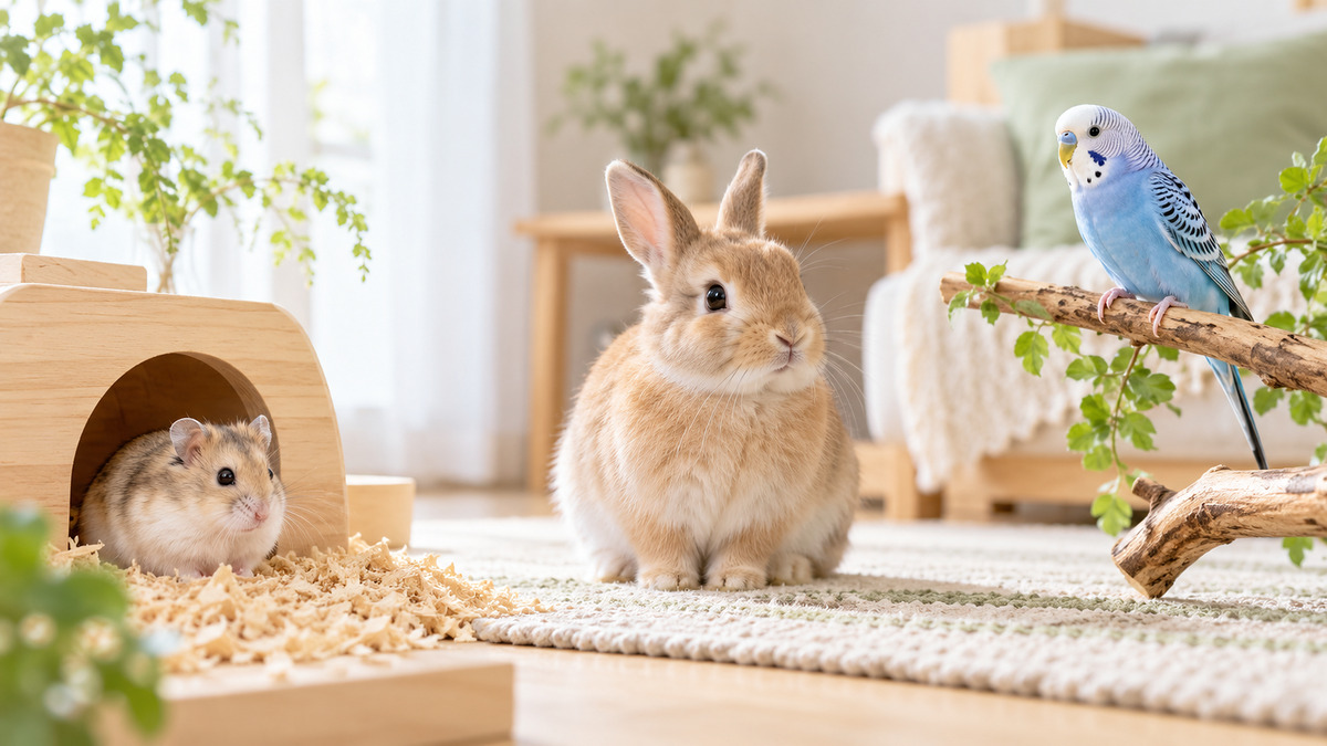 07（ほかの小動物について）：
ハムスター、うさぎ、インコ
