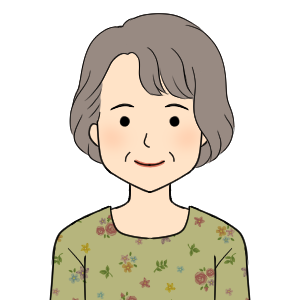 65歳女性イラスト